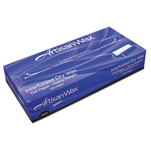 Dry Wax Paper, 8 x 10.75, White, 500/Box, 12 Boxes/Carton-(BGC012008)