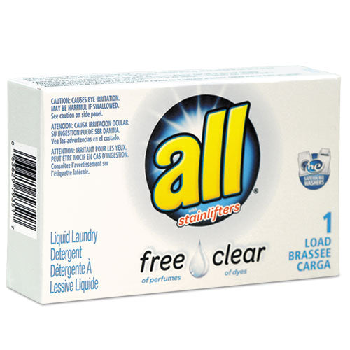Free Clear HE Liquid Laundry Detergent, Unscented, 1.6 oz Vend-Box, 100/Carton-(VEN2979351)