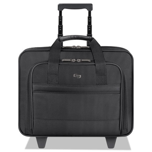 Classic Rolling Case, Fits Devices Up to 15.6", Ballistic Polyester, 15.94 x 5.9 x 12, Black-(USLB1004)