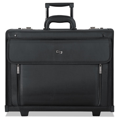 Classic Rolling Catalog Case, Fits Devices Up to 16", Polyester, 18 x 8 x 14, Black-(USLPV784)