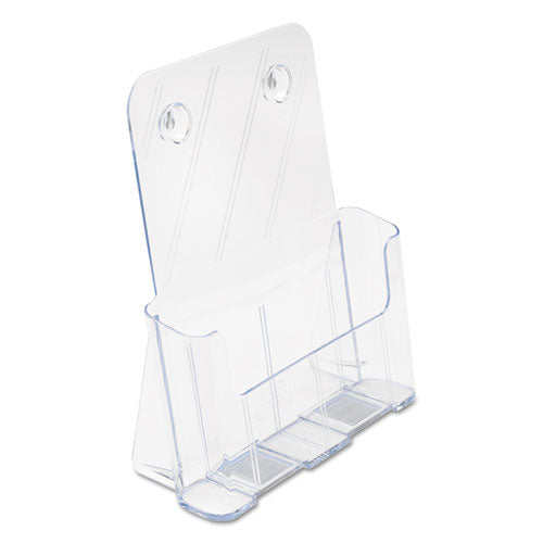 DocuHolder for Countertop/Wall-Mount, Magazine, 9.25w x 3.75d x 10.75h, Clear-(DEF77001)