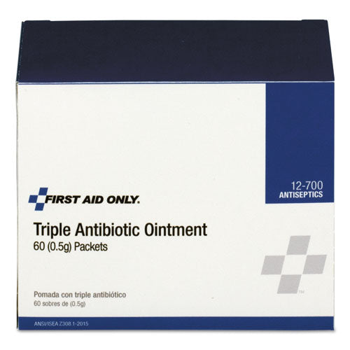 Triple Antibiotic Ointment, 0.5 g Packet, 60/Box-(FAO12700)