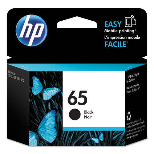 HP 65, (N9K02AN) Black Original Ink Cartridge-(HEWN9K02AN)