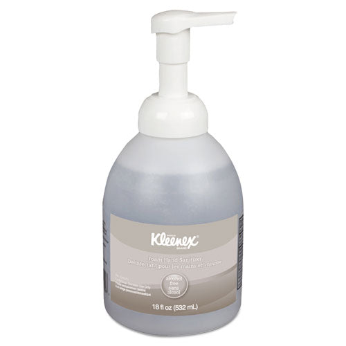 Alcohol-Free Foam Hand Sanitizer, 18 oz Pump Bottle, Fragrance-Free-(KCC45827EA)