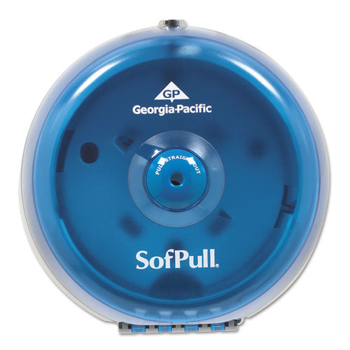 SofPull Mini Centerpull Single-Roll Bath Tissue Dispenser, 8.75 x 7 x 9, Blue-(GPC56514)