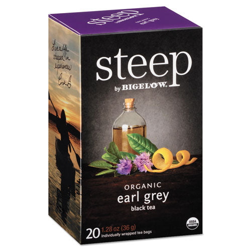 steep Tea, Earl Grey, 1.28 oz Tea Bag, 20/Box-(BTC17700)