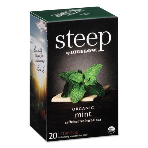 steep Tea, Mint, 1.41 oz Tea Bag, 20/Box-(BTC17709)