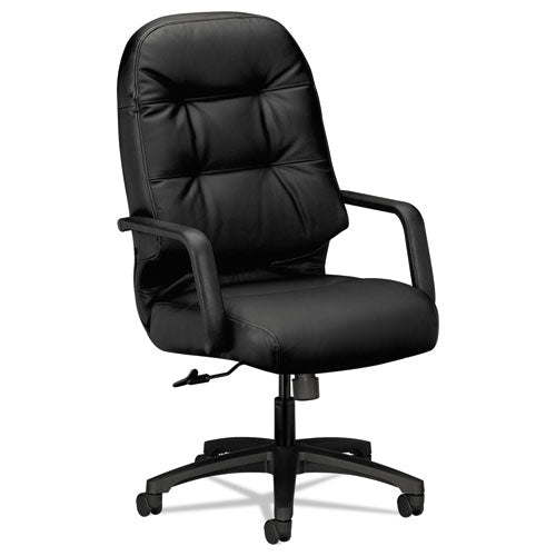 Pillow-Soft 2090 Series Executive High-Back Swivel/Tilt Chair, Supports Up to 300 lb, 16.75" to 21.25" Seat Height, Black-(HON2091SR11T)