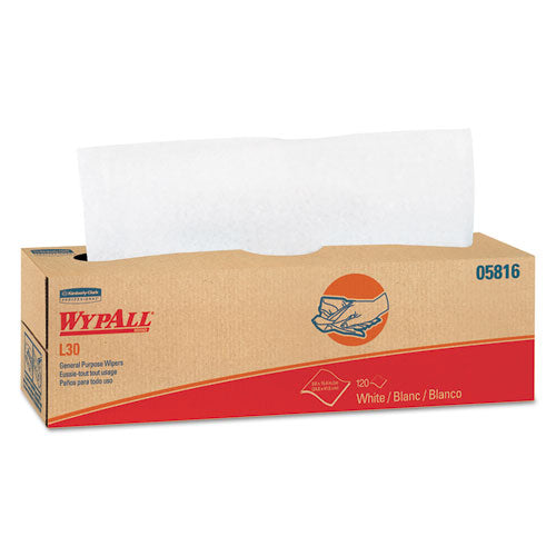 L30 Towels, POP-UP Box, 9.8 x 16.4, White, 120/Box, 6 Boxes/Carton-(KCC05816)