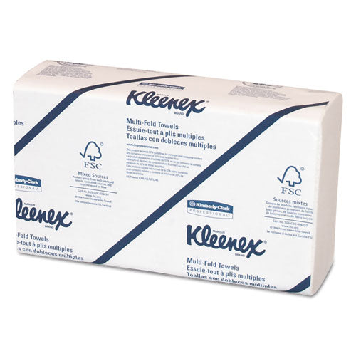 Multi-Fold Paper Towels, Convenience, 9.2 x 9.4, White, 150/Pack, 8 Packs/Carton-(KCC02046)