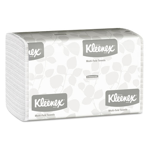 Multi-Fold Paper Towels, 1-Ply, 9.2 x 9.4, White, 150/Pack, 16 Packs/Carton-(KCC01890)