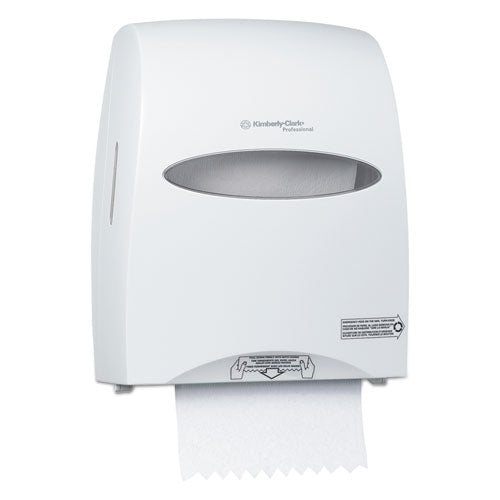 Sanitouch Hard Roll Towel Dispenser, 12.63 x 10.2 x 16.13, White-(KCC09995)