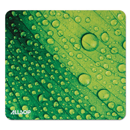 Naturesmart Mouse Pad, 8.5 x 8, Leaf Raindrop Design-(ASP31624)