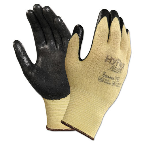 HyFlex CR Gloves, Size 7, Yellow/Black, Kevlar/Nitrile, 24/Pack-(ANS115007)