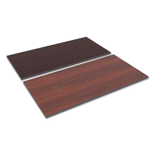 Reversible Laminate Table Top, Rectangular, 59.38w x 29.5,Medium Cherry/Mahogany-(ALETT6030CM)