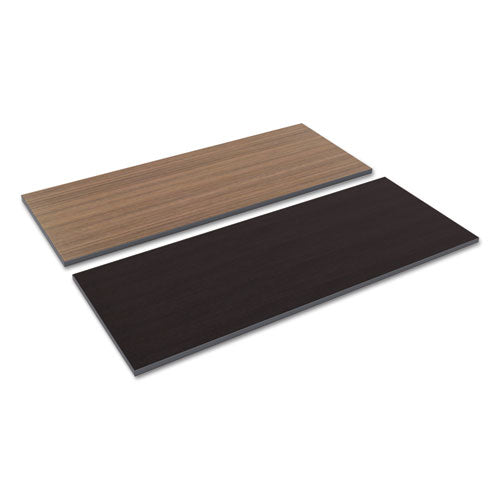 Reversible Laminate Table Top, Rectangular, 59.38w x 23.63d, Espresso/Walnut-(ALETT6024EW)