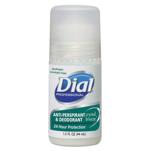 Anti-Perspirant Deodorant, Crystal Breeze, 1.5 oz, Roll-On Bottle, 48/Carton-(DIA07686)