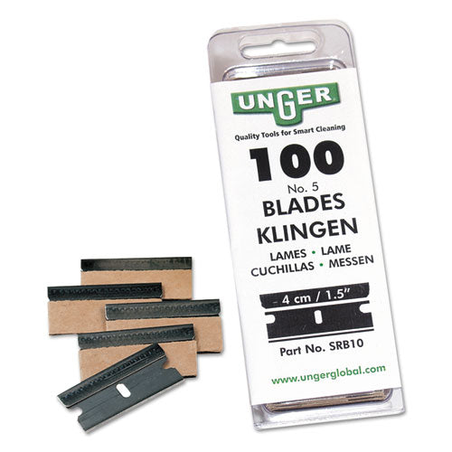 Safety Scraper Replacement Blades, #9, Stainless Steel, 100/Box-(UNGSRB30)