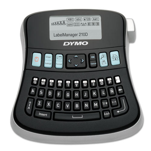 LabelManager 210D Label Maker, 2 Lines, 6.1 x 6.5 x 2.5-(DYM1738345)