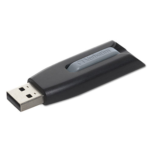 Store n Go V3 USB 3.0 Drive, 256 GB, Black/Gray-(VER49168)