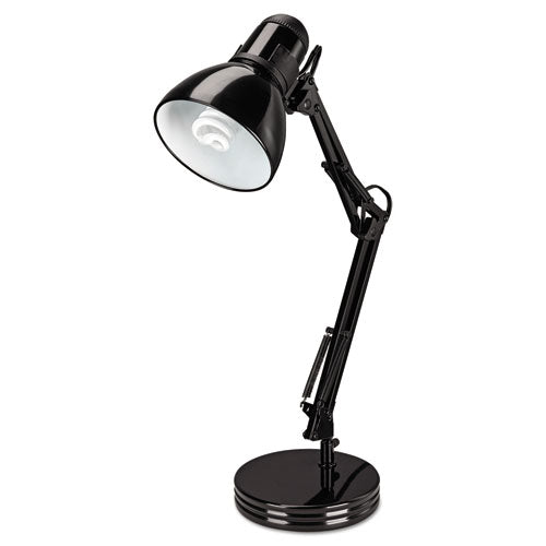 Architect Desk Lamp, Adjustable Arm, 6.75w x 11.5d x 22h, Black-(ALELMP603B)