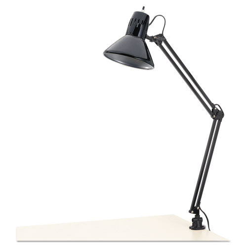 Architect Lamp, Adjustable, Clamp-on, 6.75w x 20d x 28h, Black-(ALELMP702B)