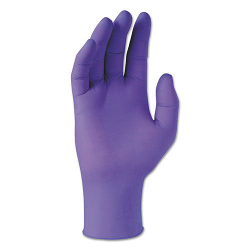 PURPLE NITRILE Exam Gloves, 242 mm Length, X-Small, 6 mil, Purple, 100/Box-(KCC55080)