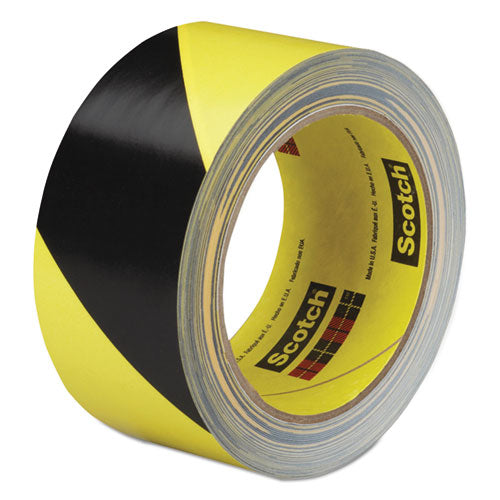 Safety Stripe Tape, 2" x 108 ft, Black/Yellow-(MMM57022)