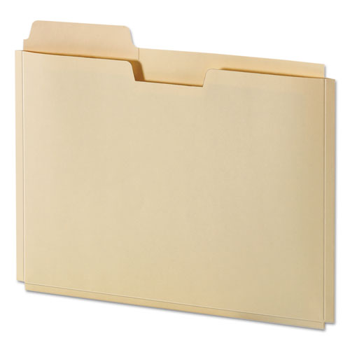 File Folder Pocket, 0.75" Expansion, Letter Size, Manila, 10/Pack-(PFXFP153L10)