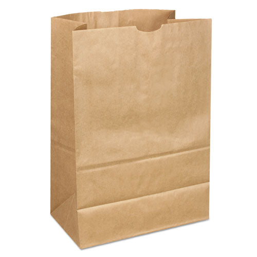 Grocery Paper Bags, 40 lb Capacity, 1/6 BBL, 12" x 7" x 17", Kraft, 400 Bags-(BAGSK164040)