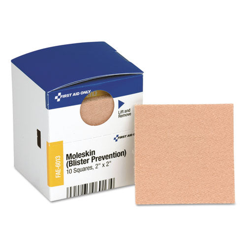 SmartCompliance Moleskin/Blister Protection, 2" Squares, 10/Box-(FAOFAE6013)