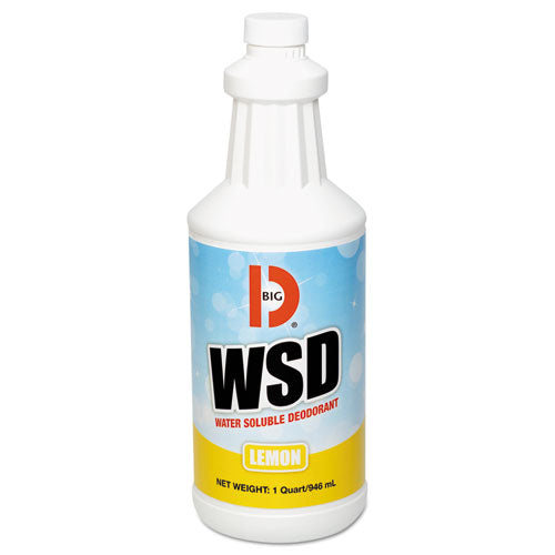 Water-Soluble Deodorant, Lemon Scent, 32 oz Bottle, 12/Carton-(BGD316)