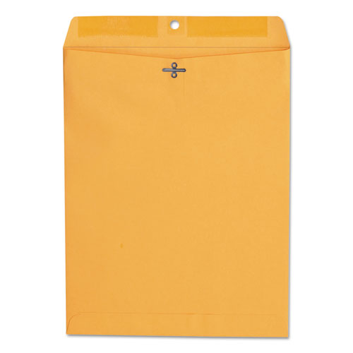 Kraft Clasp Envelope, 28 lb Bond Weight Kraft, #97, Square Flap, Clasp/Gummed Closure, 10 x 13, Brown Kraft, 100/Box-(UNV35267)