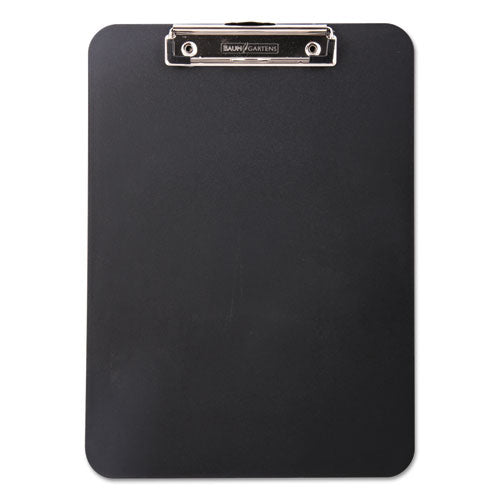 Unbreakable Recycled Clipboard, 0.5" Clip Capacity, Holds 8.5 x 11 Sheets, Black-(BAU61624)
