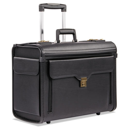 Catalog Case on Wheels, Fits Devices Up to 17.3", Koskin, 19 x 9 x 15.5, Black-(BND456110BLK)