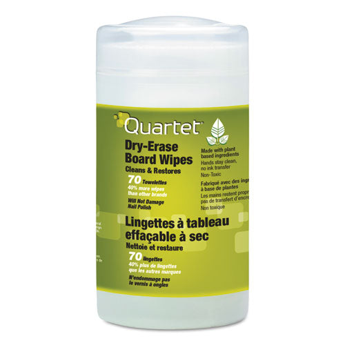 Board Wipes Dry Erase Cleaning Wipes, Cloth, 7 x 8, 70/Tub-(QRT52180032)