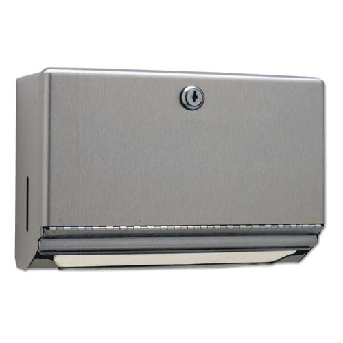 Surface-Mounted Paper Towel Dispenser, 10.75 x 4 x 7.06, Stainless Steel-(BOB26212)