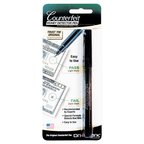 Smart Money Counterfeit Bill Detector Pen, U.S. Currency-(DRI351B1)