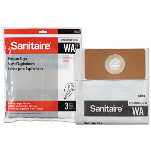 WA Premium Allergen Vacuum Bags for SC5745/SC5815/SC5845/SC5713, 3/Pack, 10 Packs/Carton-(EUR6810310)