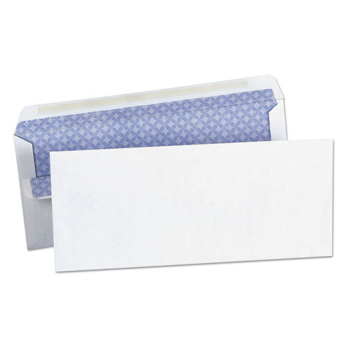 Self-Seal Security Tint Business Envelope, #10, Square Flap, Self-Adhesive Closure, 4.13 x 9.5, White, 500/Box-(UNV36101)