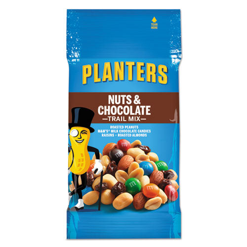 Trail Mix, Nut and Chocolate, 2 oz Bag, 72/Carton-(PTN00027)