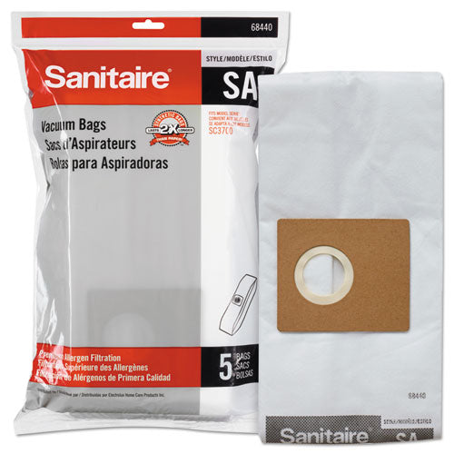 Style SA Disposable Dust Bags for SC3700A, 5/Pack, 10 Packs/Carton-(EUR6844010)