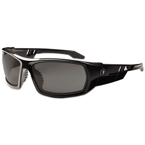 Skullerz Odin Safety Glasses, Black Frame/Smoke Lens, Nylon/Polycarb-(EGO50030)