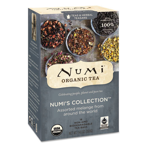 Organic Tea, Numis Collection: Assorted, 18/Box-(NUM10110)