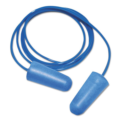 Detectable Earplugs, Corded, Blue, 200 Pairs-(BWK00038)