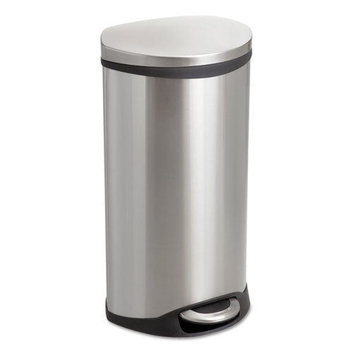 Step-On Medical Receptacle, 7.5 gal, Steel, Stainless Steel-(SAF9902SS)