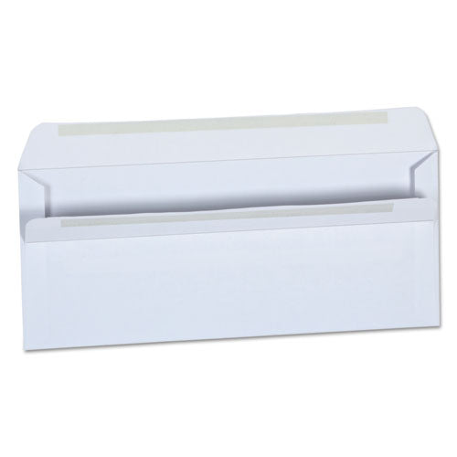 Self-Seal Business Envelope, #10, Square Flap, Self-Adhesive Closure, 4.13 x 9.5, White, 500/Box-(UNV36100)