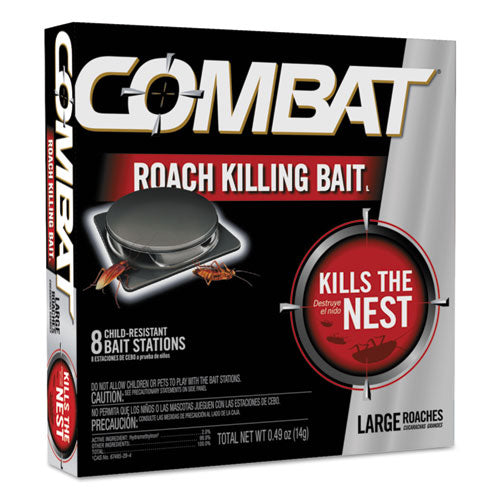 Source Kill Large Roach Killing System, Child-Resistant Disc, 8/Box, 12 Boxes/Carton-(DIA41913CT)