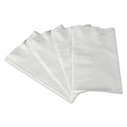 1/8-Fold Dinner Napkins, 2-Ply, 17 x 14 63/100, White, 300/Pack, 10 Packs/Carton-(KCC98200)