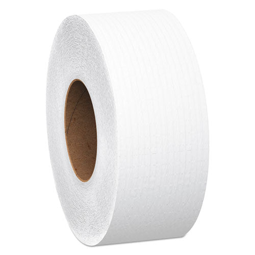 Essential JRT Jumbo Roll Bathroom Tissue, Septic Safe, 1-Ply, White, 3.55" x 2,000 ft, 12 Rolls/Carton-(KCC07223)